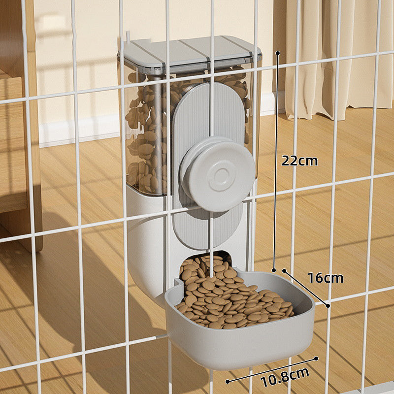 Automatic Hanging Cage Food and Water Dispenser (Gravity Feeding System)