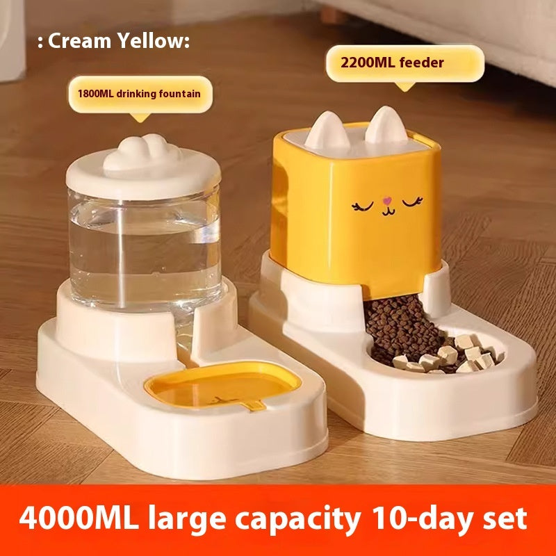 Large Capacity Automatic Pet Food and Water Dispenser