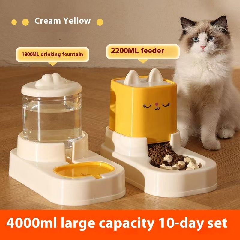 Large Capacity Automatic Pet Food and Water Dispenser