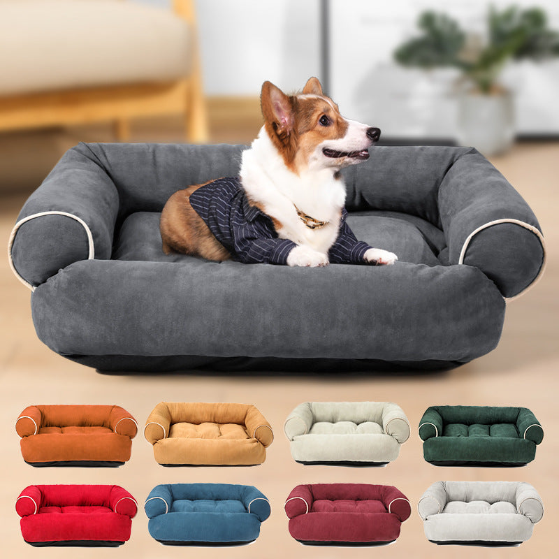 Cama Sofá Nido para Mascotas con Relleno de Algodón