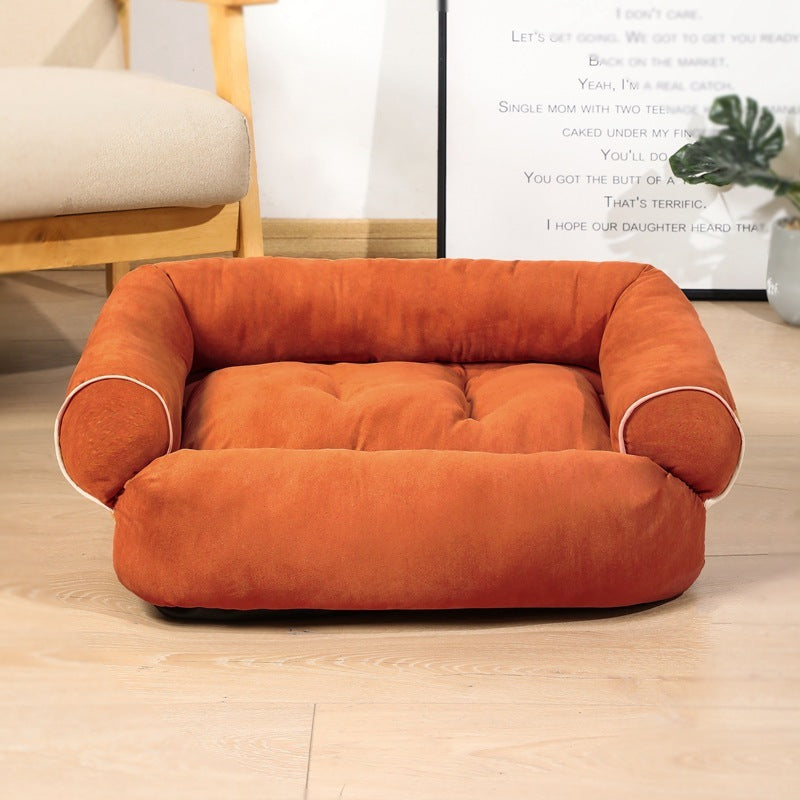 Cama Sofá Nido para Mascotas con Relleno de Algodón