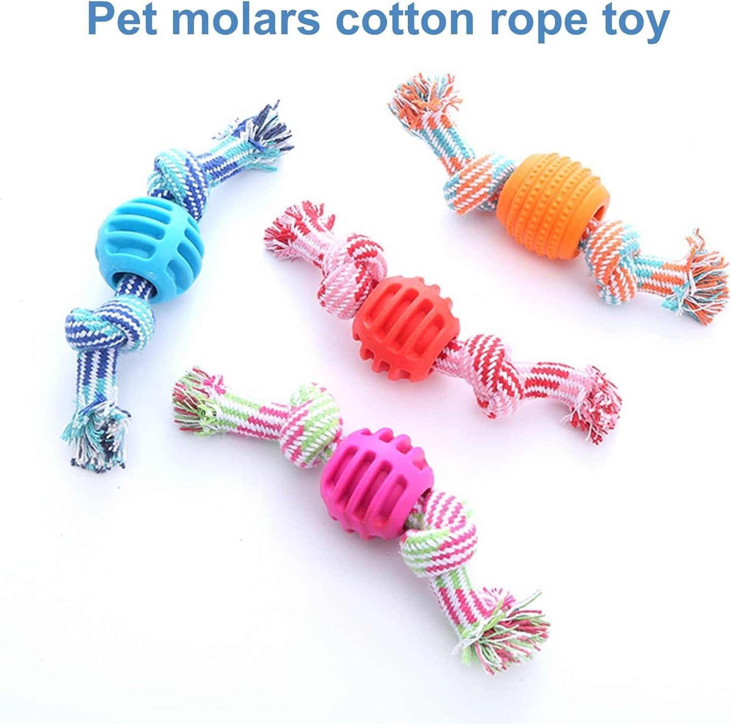 Juguete Masticable con Cuerda para Limpieza Dental de Perros