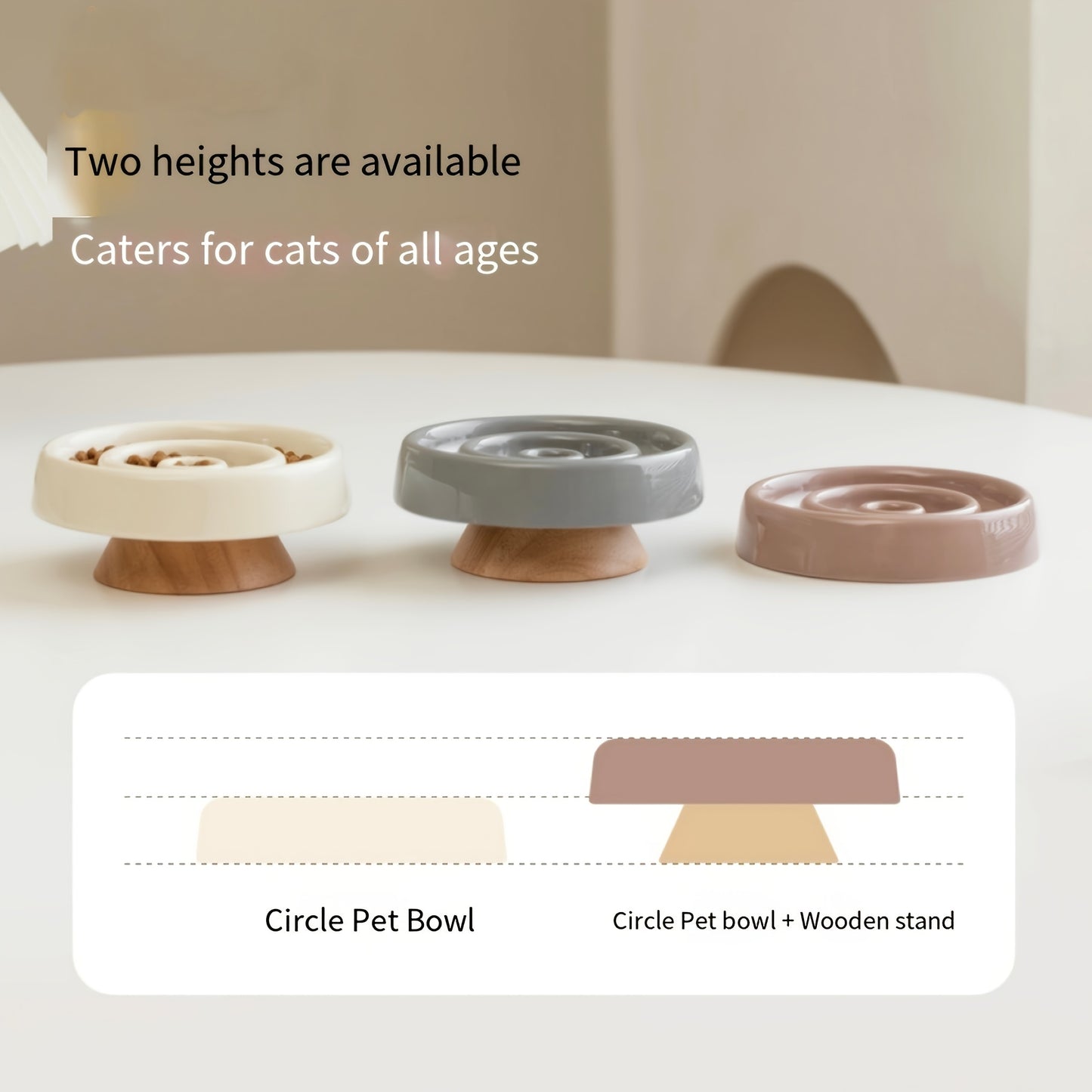 Slow Feeding Ceramic Pet Bowl