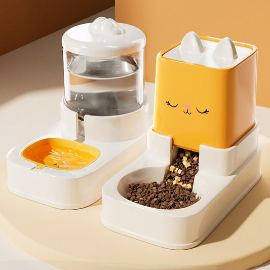 Dispensador Automático de Alimento y Agua para Mascotas de Gran Capacidad