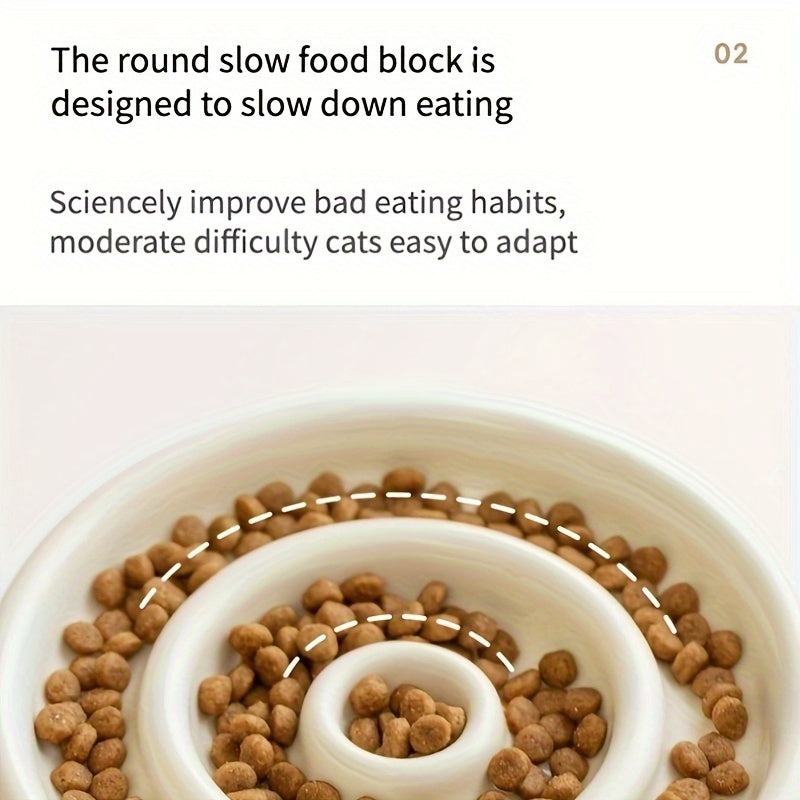 Slow Feeding Ceramic Pet Bowl