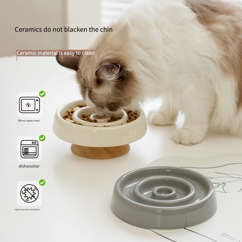 Slow Feeding Ceramic Pet Bowl
